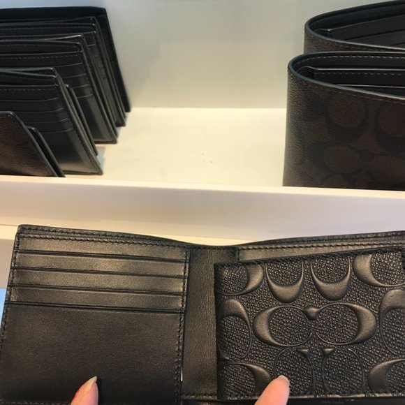 COACH men’s Compact Id Wallet WALLET - Picture 5 of 7